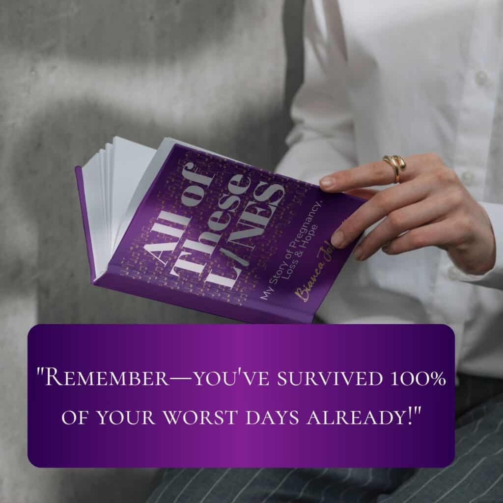 Remember—you've survived 100% of your worst days already!