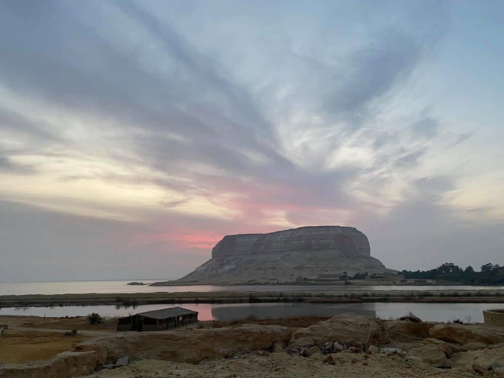 Sunrise in Siwa Oasis.