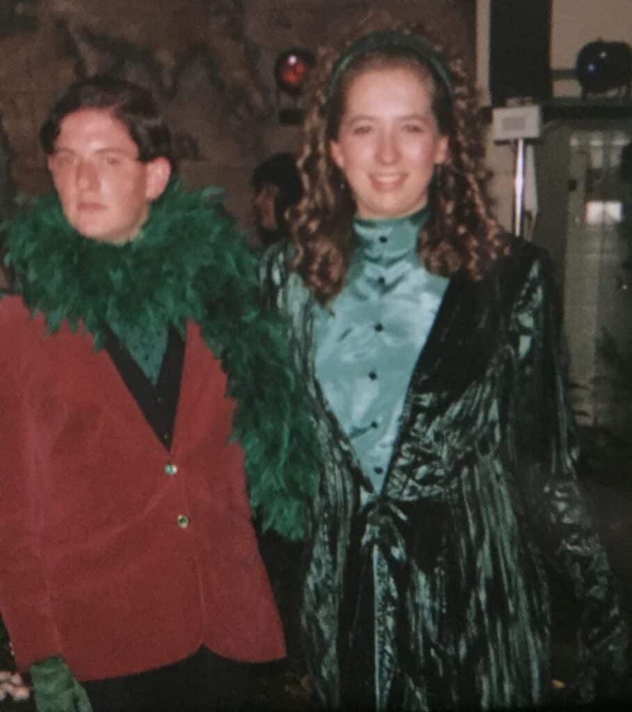 Teenage Bianca Johnson at matric dance